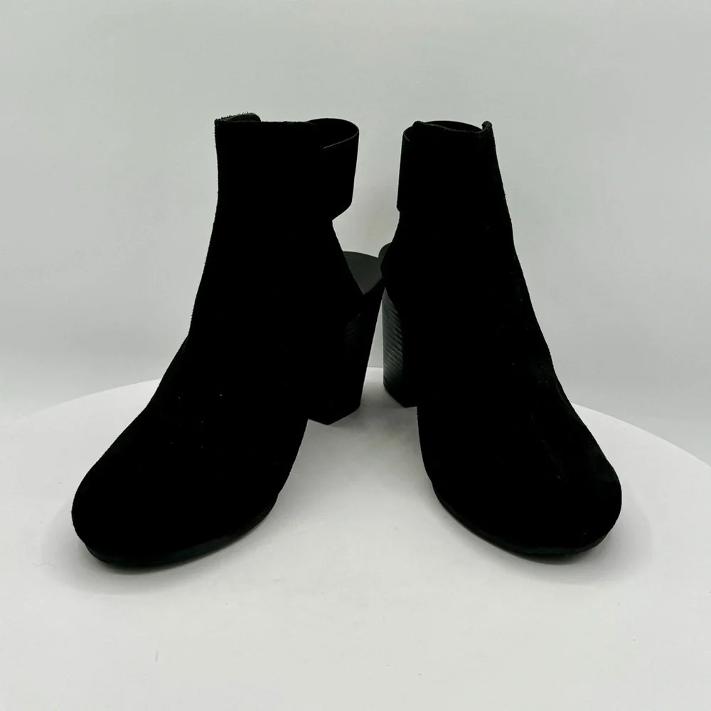 Cordani Gerry‎ Suede Open Back Clog Booties CLR Crosta Nero SZ EU40
